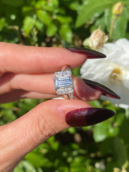 Vintage Platinum 900 Natural Diamond Ring – 2.14 TCW