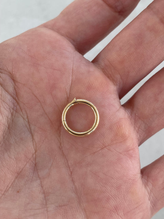 14K Gold Connector Charm