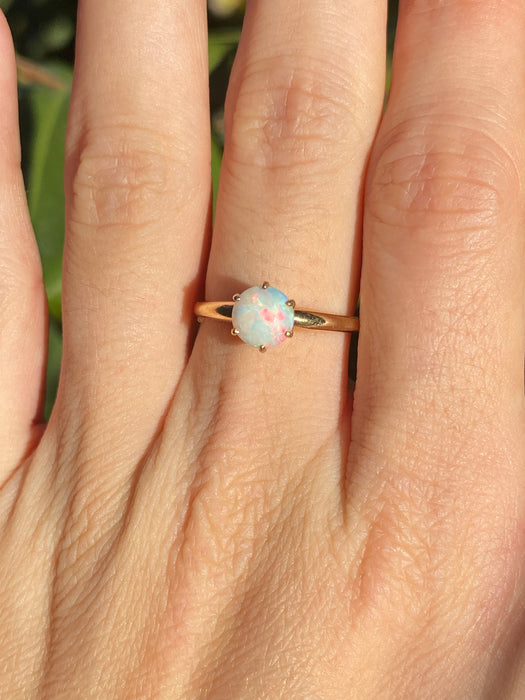 14k opal ring size