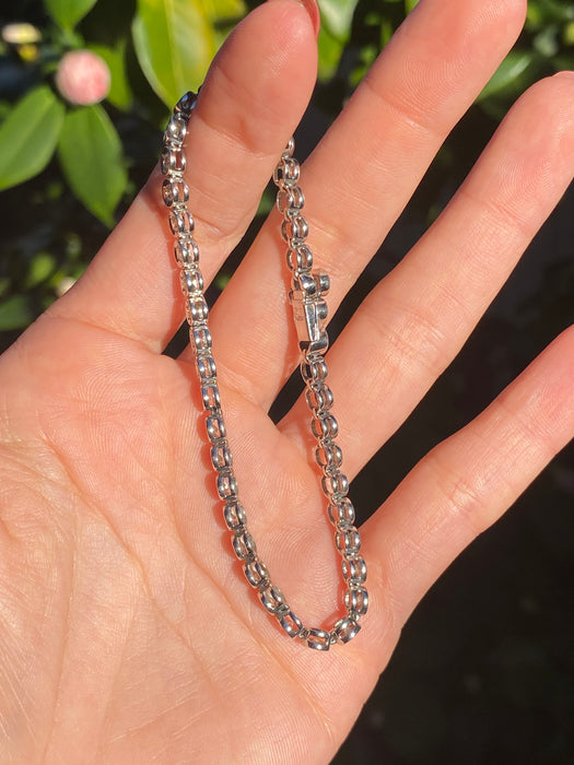 Vintage Platinum 850 Bezel Set 2 TCW Diamond Tennis Bracelet