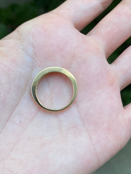 18k channel set diamond ring size 6.75