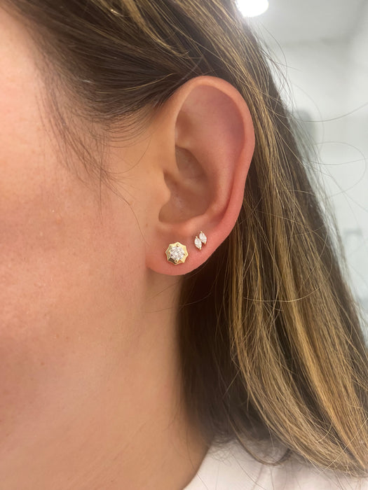 14K Gold 0.64 CTW Lab Diamond Stud Earrings
