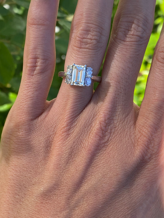 Vintage Platinum 900 Natural Diamond Ring – 2.14 TCW