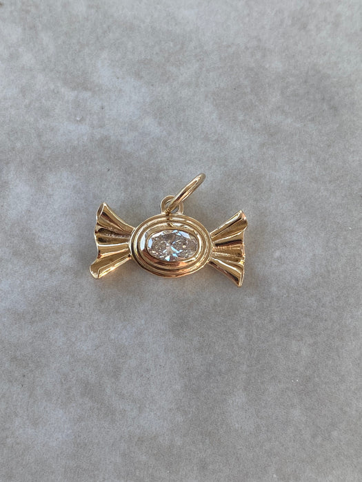 14K Triple Bezel Candy Charm