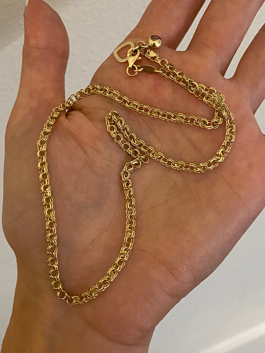 14K Gold Heart Chain Necklace