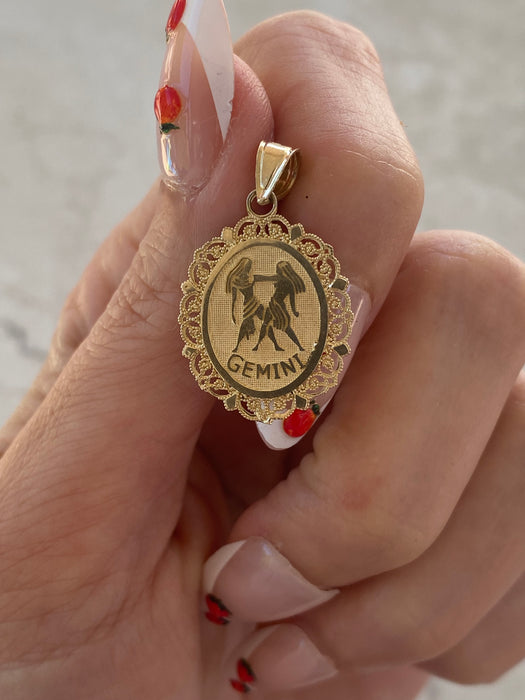14K Gold Zodiac Charm