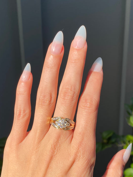 18k 1.25 tcw diamond ring size 6.25