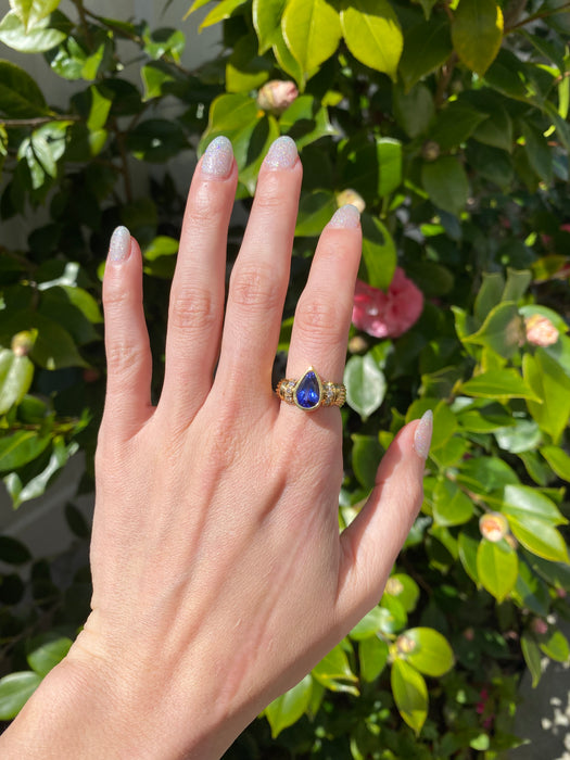 14k tanzanite and diamond ring size 6