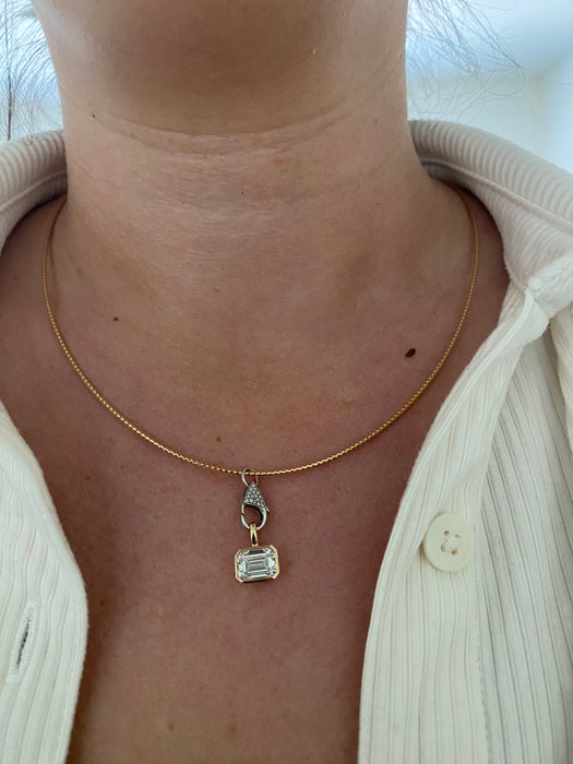 14K Gold Gemstone & Diamond Clasps