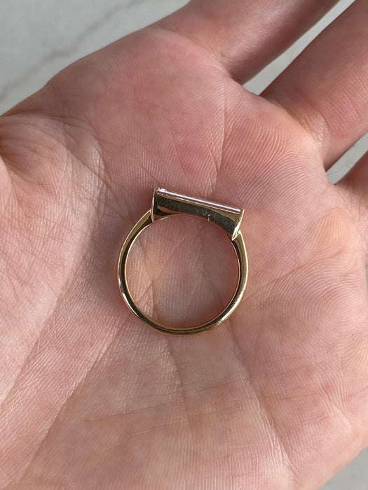 14K Tapered Baguette Lab Diamond Ring – 1.18 CT