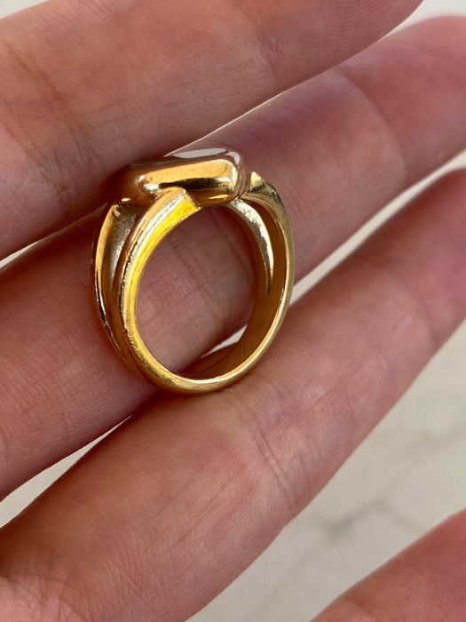 Vintage 18K Chopard Happy Diamonds Heart Ring