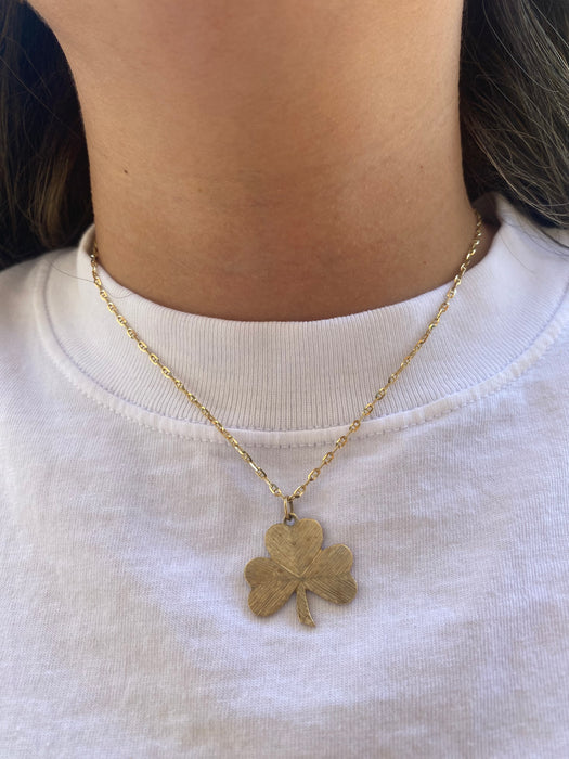 14K Solid Gold Mini Mariner Chain Necklace 16”