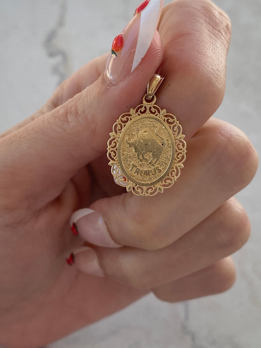 14K Gold Zodiac Charm