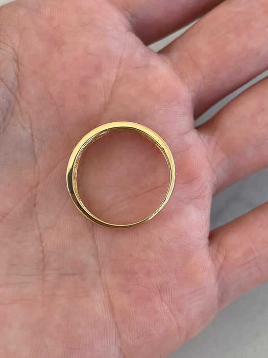14K Gold Emerald & Diamond Ring