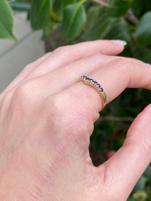 14k v blue spinel ring size 6