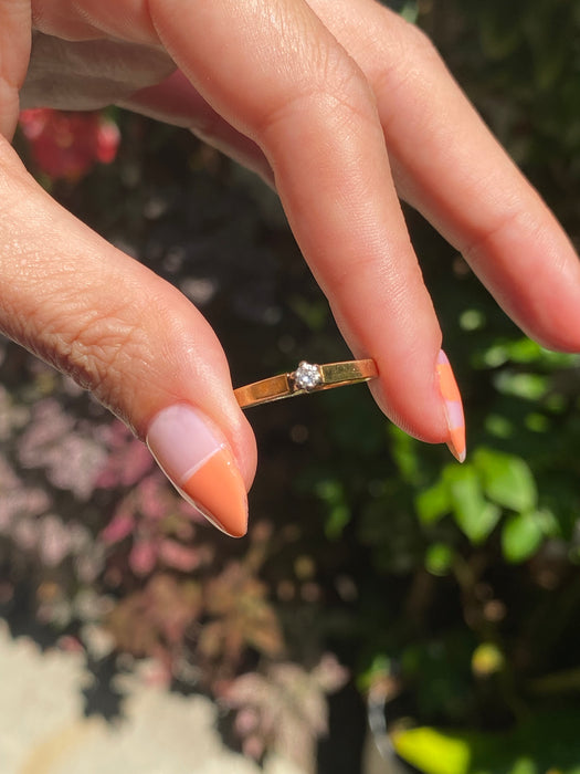 14k diamond ring size 5