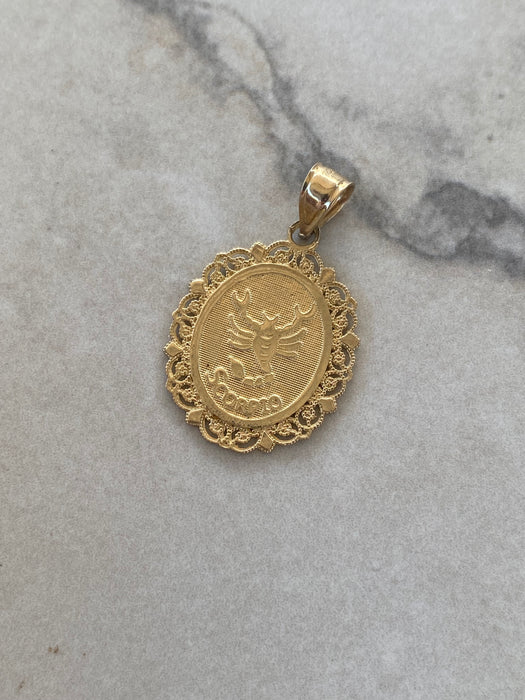 14K Gold Zodiac Charm