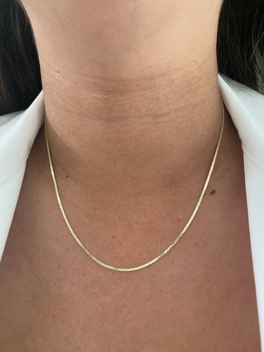 14k 18” serpentine necklace chain