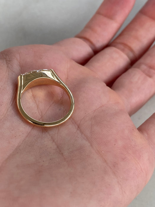 14K East-West Oval 1.22 Carat Lab Diamond Ring