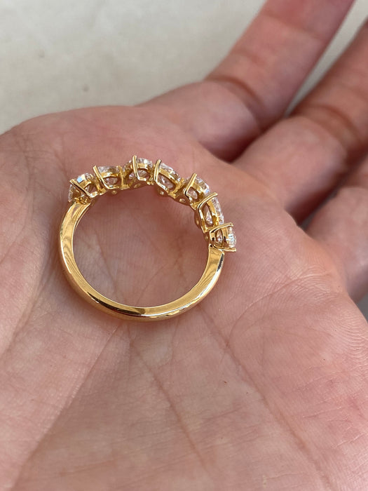 14K Gold 1.70 Carat Pear Lab Diamond Ring