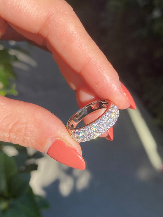 Platinum 900 1 carat Diamond ring size 5