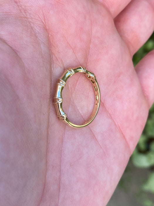 14k bamboo ring