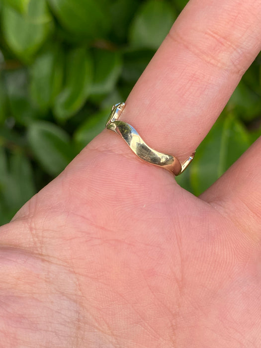 Custom preorder 14k dancing kitty cat ring