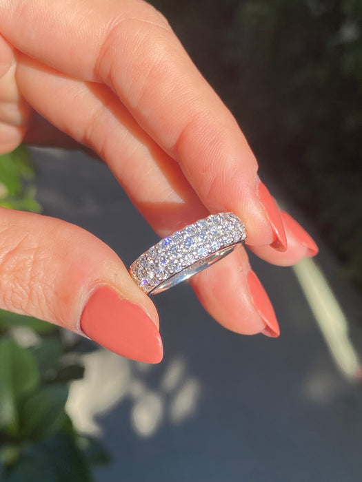 Platinum 900 1 carat Diamond ring size 5