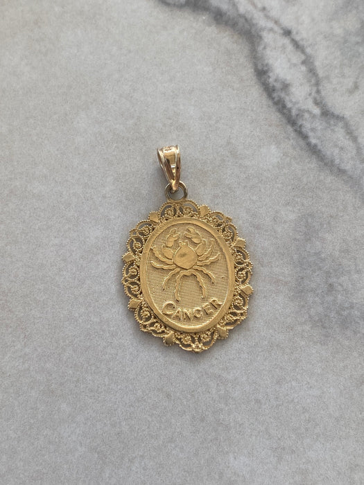 14K Gold Zodiac Charm