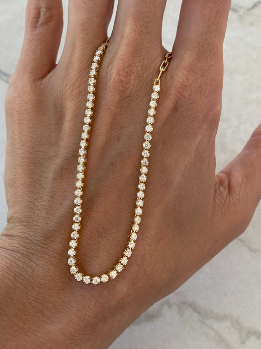 14K 1.8 TCW Natural Diamond & Paperclip Link Necklace 17”