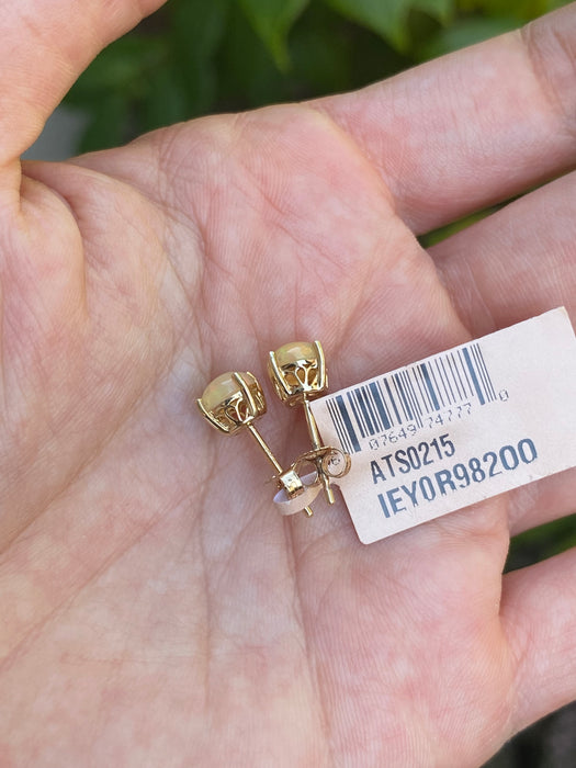 14k opal stud earrings by effy
