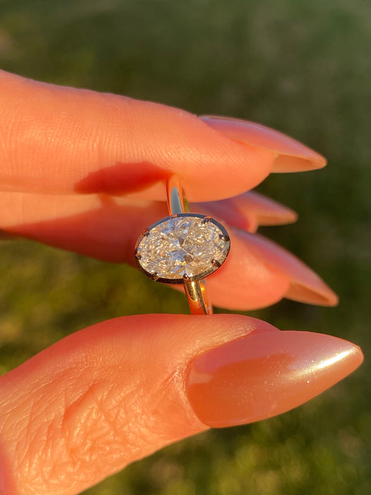 14k 1.6 carat lab Diamond ring size 6