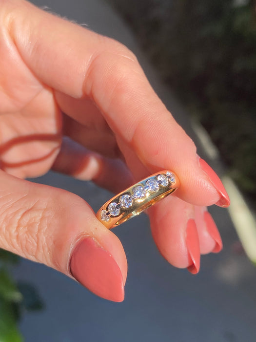 18k / platinum diamond ring size 7