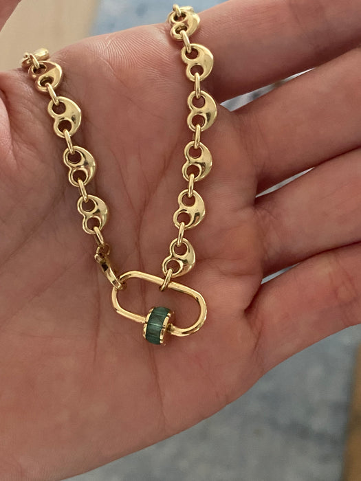 14K Gold Gemstone Clasps & Connectors – Diamond, Ruby, Sapphire, Emerald Carabiners & Heart Links