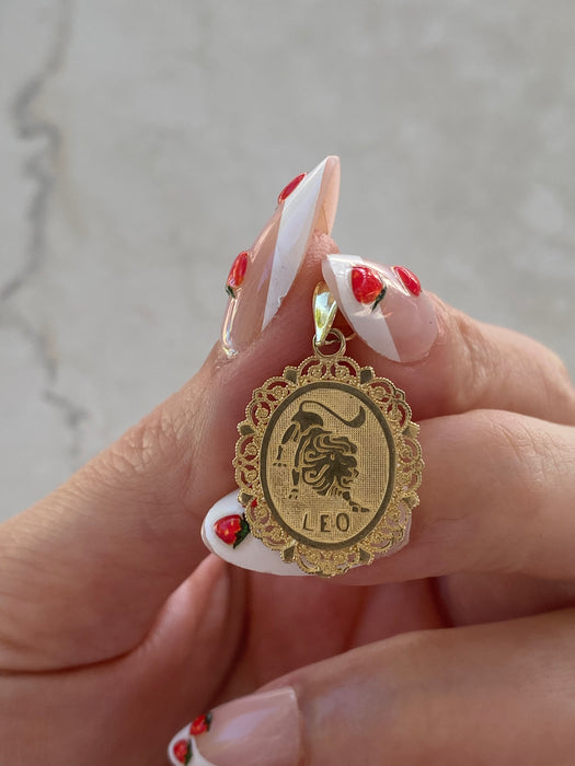 14K Gold Zodiac Charm