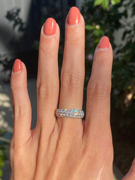 Platinum 900 1 carat Diamond ring size 5