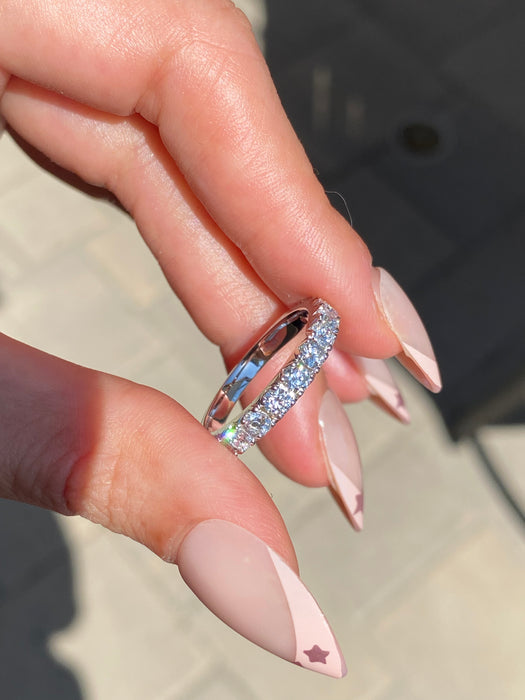 14K White Gold 1.1 Carat Lab Diamond Ring