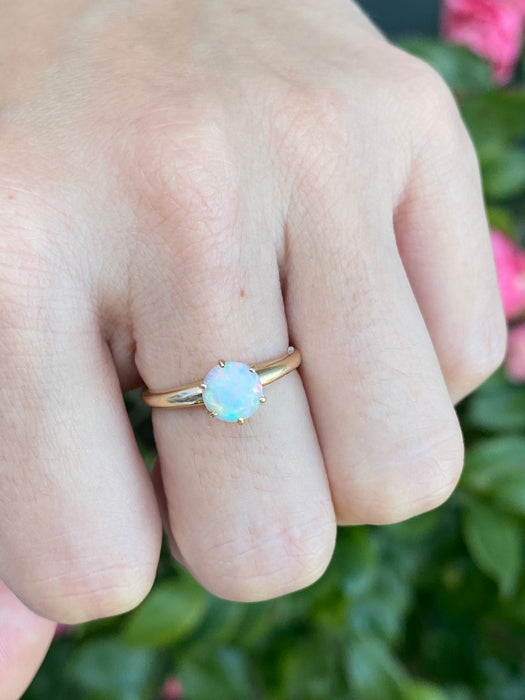 14k opal ring size