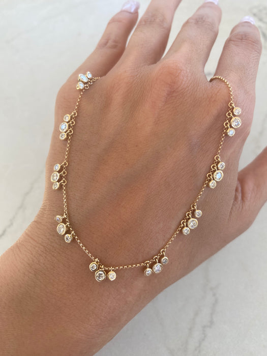 14K 1.5 TCW Lab Diamond Station Necklace