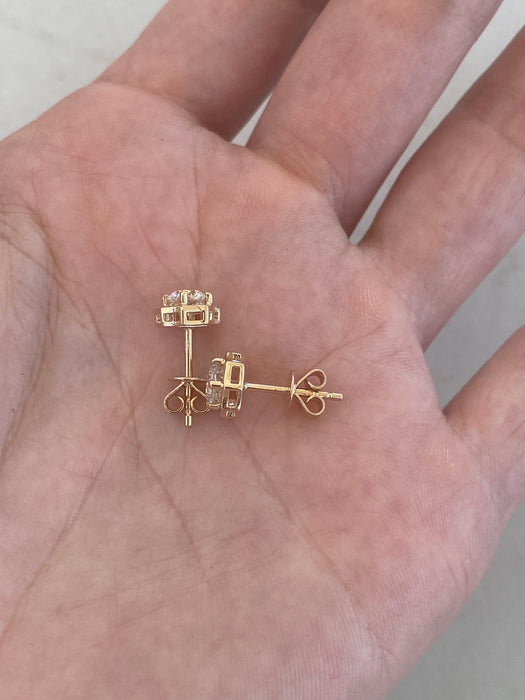 14K Gold 0.64 CTW Lab Diamond Stud Earrings