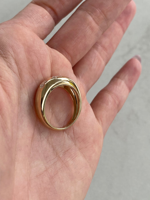 14K Gold 1.4 Carat Heart Lab Diamond Ring Size 7