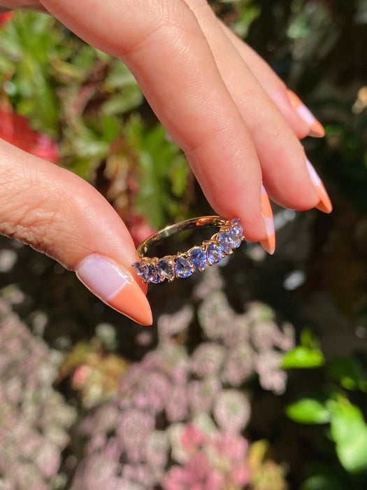 14k pear iolite ring size 6.5