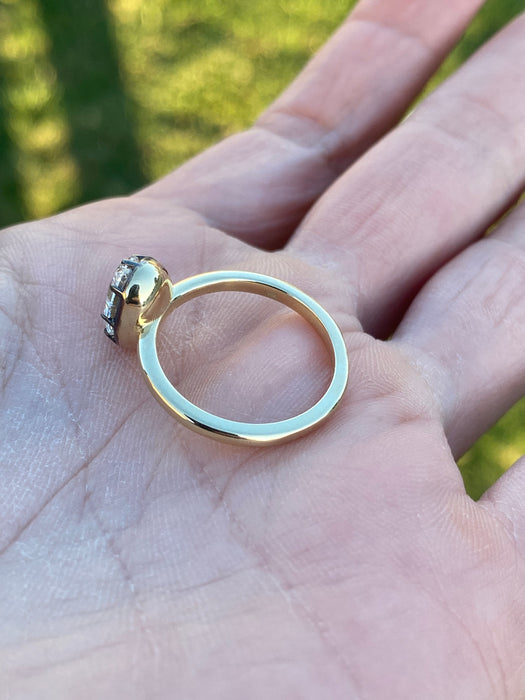 14k 1.6 carat lab Diamond ring size 6