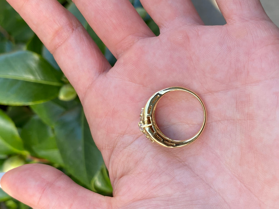 18k 1.25 tcw diamond ring size 6.25