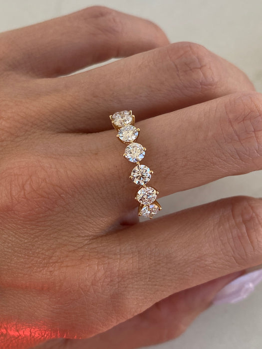 14K Gold 1.70 Carat Round Lab Diamond Ring