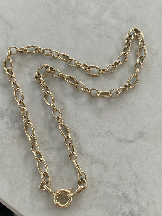 14K Gold Diamond-Cut Bead Chain