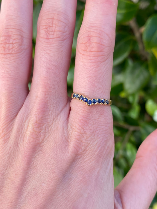 14k v blue spinel ring size 6