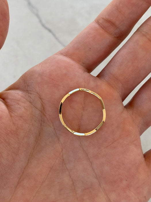 14K Natural Diamond Zig Zag Ring