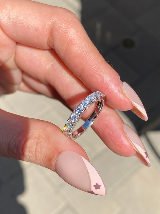 14K White Gold 1.1 Carat Lab Diamond Ring