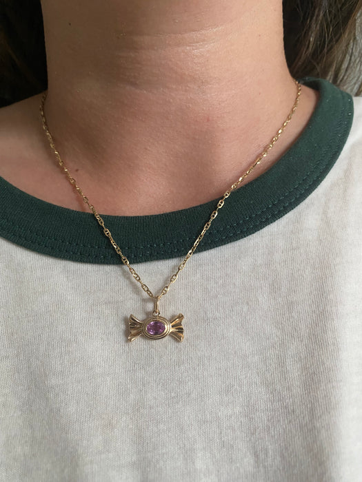 14K Triple Bezel Candy Charm